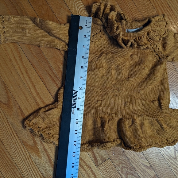 Cynthia Rowley Shirt Skirt Tan Brown Infant baby girl 0-3 months knit top cute - Picture 8 of 10